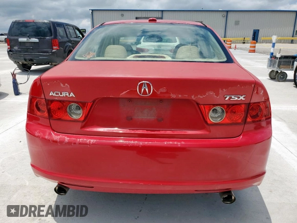 2006 Acura TSX with VIN JH4CL96806C016467, listed as a Copart auction lot 57245025 with 166,917 mi miles and Salvage title. Bid and sale history available at DreamBid. Image 6.