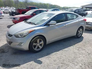 2012 Hyundai Elantra GLS with VIN 5NPDH4AE1CH097812, listed as a IAAI auction lot 42070612 with 114,799 mi miles. Bid and sale history available at carsss.com. Image 2.