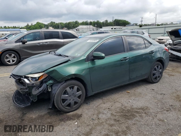 2016 Toyota Corolla L with VIN 2T1BURHE8GC651815, listed as a Copart auction lot 64556965 with 114,190 mi miles and Salvage title. Bid and sale history available at DreamBid. Image 1.