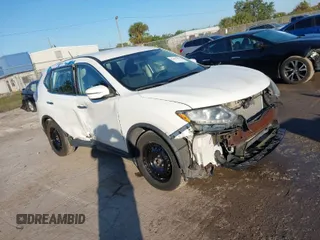2015 Nissan Rogue S with VIN KNMAT2MT1FP573145, listed as a IAAI auction lot 41473374 with 19,395 mi miles. Bid and sale history available at carsss.com. Image 1.