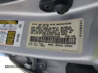 2010 Toyota Corolla with VIN 1NXBU4EE2AZ240438, listed as a IAAI auction lot 42125407 with 185,253 mi miles and . Bid and sale history available at DreamBid. Image 9.