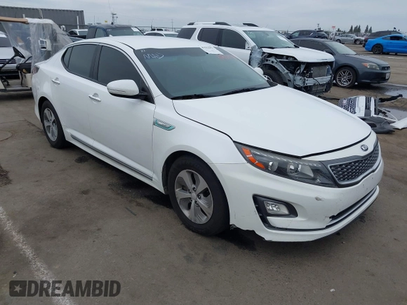2016 Kia Optima Hybrid with VIN KNAGM4AD2G5094596, listed as a IAAI auction lot 41826923 with 146,240 mi miles. Bid and sale history available at carsss.com. Image 1.