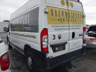 2020 Ram ProMaster Cargo Van with VIN 3C6TRVDGXLE110693, listed as a IAAI auction lot 41259157 with 83,385 mi miles. Bid and sale history available at carsss.com. Image 3.