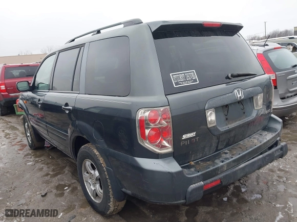 2006 Honda Pilot EX-L with RES with VIN 2HKYF18676H551683, listed as a IAAI auction lot 41501000 with 288,473 mi miles. Bid and sale history available at carsss.com. Image 3.