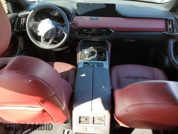 2025 Mazda CX-70 S Premium with VIN JM3KJDHC1S1103394, listed as a Copart auction lot 75949104 with 7,579 mi miles and Salvage title. Bid and sale history available at DreamBid. Image 8.
