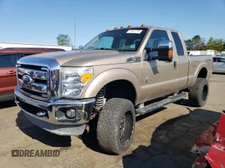 2011 Ford F-250 XL with VIN 1FT7X2BT5BEA24801, listed as a Copart auction lot 55852295 with 125,028 mi miles and Salvage title. Bid and sale history available at DreamBid. Image 1.