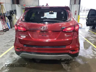 2018 Hyundai Santa Fe 2.4L with VIN 5XYZU3LB4JG505948, listed as a Copart auction lot 51643225 with 105,414 mi miles and Salvage title. Bid and sale history available at DreamBid. Image 6.