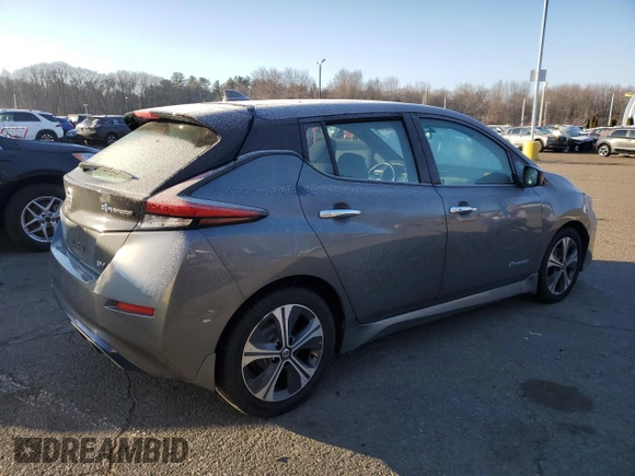 2018 Nissan LEAF SL with VIN 1N4AZ1CP4JC308352, listed as a Copart auction lot 89021515 with 44,902 mi miles and Clean Title. Bid and sale history available at DreamBid. Image 3.