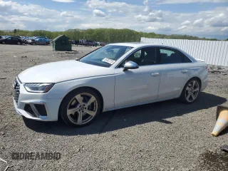 2023 Audi S4 Premium Plus z VIN WAUB4AF46PA062131, wystawiony jako Copart lot #55302735 z przebiegiem 21 268 mil mil oraz Szkoda całkowita • Salvage title. Historia ofert i sprzedaży dostępna na DreamBid. Obrazek 1.