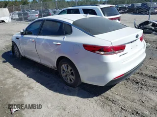 2016 Kia Optima LX with VIN KNAGT4L39G5073865, listed as a IAAI auction lot 41675211 with 120,751 mi miles. Bid and sale history available at carsss.com. Image 3.