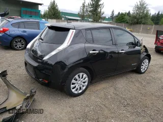 2017 Nissan LEAF SL with VIN 1N4BZ0CP7HC301775, listed as a Copart auction lot 58201223 with 56,662 mi miles. Bid and sale history available at carsss.com. Image 3.