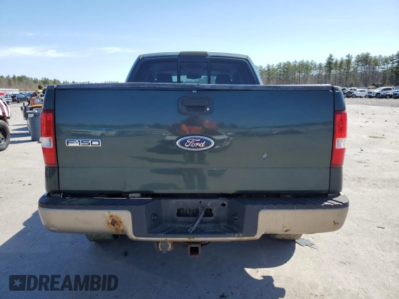 2005 Ford F-150 XLT with VIN 1FTPX14565NB51117, listed as a Copart auction lot 53329725 with 0 mi miles and Clean Title. Bid and sale history available at carsss.com. Image 6.
