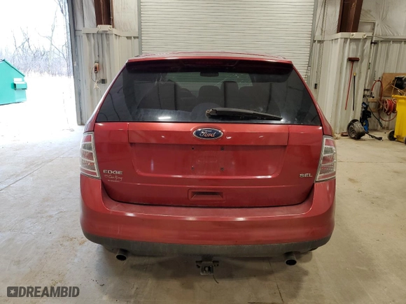 2008 Ford Edge SEL with VIN 2FMDK38C58BA26465, listed as a Copart auction lot 51002315 with 0 mi miles and Non Repairable. Bid and sale history available at carsss.com. Image 6.