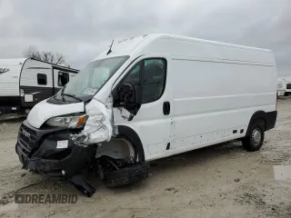 2024 Ram ProMaster Cargo Tradesman with VIN 3C6LRVDG5RE105345, listed as a Copart auction lot 80251084 with 2,440 mi miles and Non Repairable. Bid and sale history available at DreamBid. Image 1.