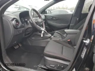 2023 Hyundai Kona N Line with VIN KM8K3CA39PU007313, listed as a Copart auction lot 87657315 with 12,052 mi miles and Salvage Title. Bid and sale history available at carsss.com. Image 7.