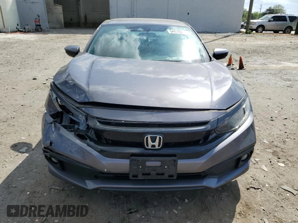 2019 Honda Civic Sport with VIN 2HGFC2F81KH513171, listed as a Copart auction lot 54030235 with 57,516 mi miles and Salvage Title. Bid and sale history available at DreamBid. Image 5.