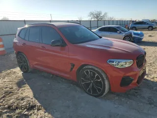2020 BMW X3 M Competition with VIN 5YMTS0C03LLT10995, listed as a Copart auction lot 46398865 with 38,094 mi miles and Salvage Title. Bid and sale history available at carsss.com. Image 4.