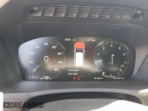 2017 Volvo XC90 with VIN YV4A22PK5H1179009, listed as a Copart auction lot 54694505 with 57,406 mi miles and Salvage Title. Bid and sale history available at DreamBid. Image 10.