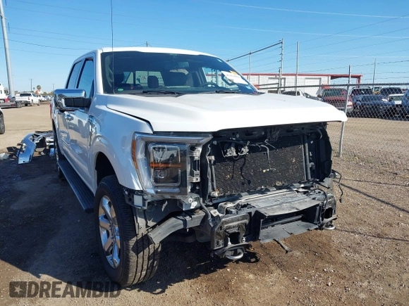2021 Ford F-150 XL with VIN 1FTFW1E81MFA85592, listed as a IAAI auction lot 41414090 with 40,738 mi miles. Bid and sale history available at carsss.com. Image 1.