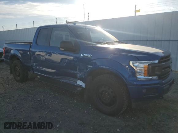 2018 Ford F-150 XL with VIN 1FTEX1EP6JKE53624, listed as a Copart auction lot 55498145 with 92,438 mi miles and Salvage Title. Bid and sale history available at DreamBid. Image 4.