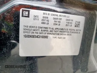 2012 Cadillac CTS z VIN 1G6DA5E54C0100982, wystawiony jako Copart lot #51357945 z przebiegiem 100 798 mil mil oraz Szkoda całkowita • Salvage title. Historia ofert i sprzedaży dostępna na DreamBid. Obrazek 14.