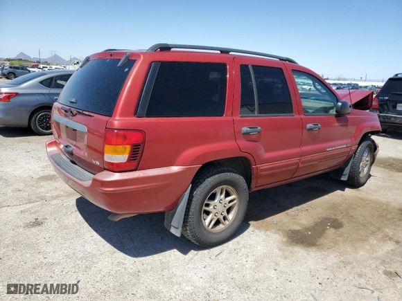 2004 Jeep Grand Cherokee Laredo with VIN 1J4GW48N84C311923, listed as a Copart auction lot 52144535 with 231,069 mi miles and Salvage Title. Bid and sale history available at carsss.com. Image 3.