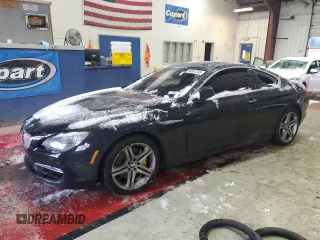 2012 BMW 6 Series 650i with VIN WBALX3C50CDV77381, listed as a Copart auction lot 89367345 with 121,424 mi miles and Salvage Title. Bid and sale history available at carsss.com. Image 1.