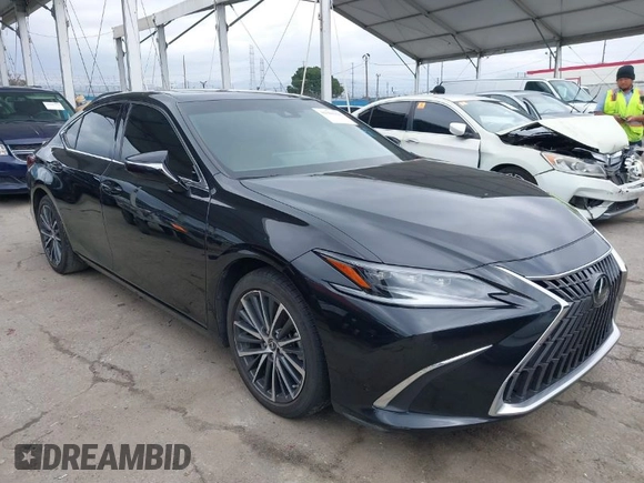 2023 Lexus ES with VIN 58ADA1C10PU035654, listed as a IAAI auction lot 41808924 with 40,929 mi miles. Bid and sale history available at carsss.com. Image 1.