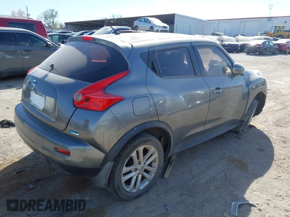 2013 Nissan Juke SV with VIN JN8AF5MR7DT211701, listed as a IAAI auction lot 41813336 with 162,737 mi miles. Bid and sale history available at carsss.com. Image 4.