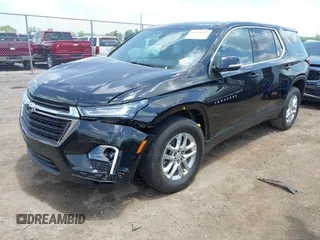2023 Chevrolet Traverse LS with VIN 1GNERFKWXPJ265049, listed as a IAAI auction lot 42554797 with 23,385 mi miles and . Bid and sale history available at DreamBid. Image 17.