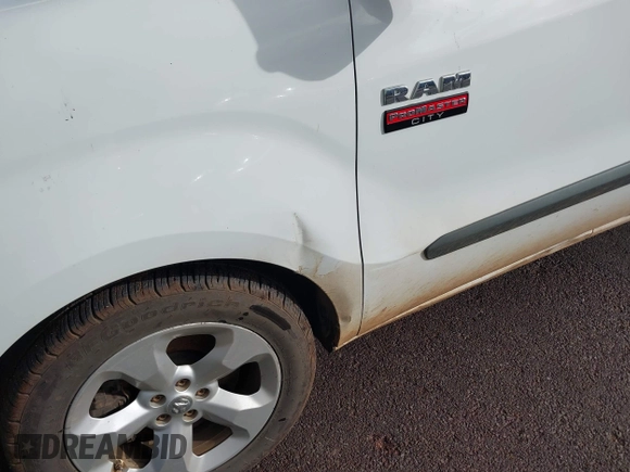 2018 Ram ProMaster City Cargo Van Tradesman SLT with VIN ZFBERFBB2J6K01610, listed as a IAAI auction lot 41446401 with 64,880 mi miles. Bid and sale history available at carsss.com. Image 17.