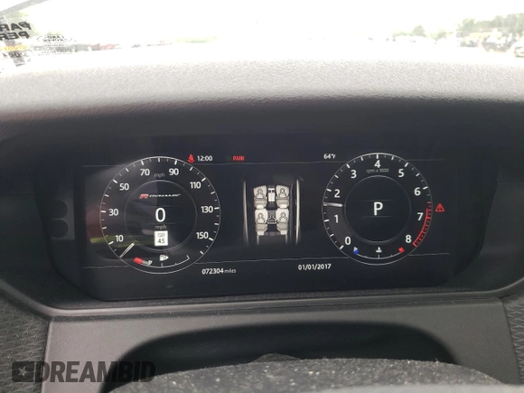 2018 Land Rover Range Rover Velar R-Dynamic SE with VIN SALYL2RX4JA742167, listed as a Copart auction lot 58308845 with 72,304 mi miles and Salvage title. Bid and sale history available at DreamBid. Image 9.