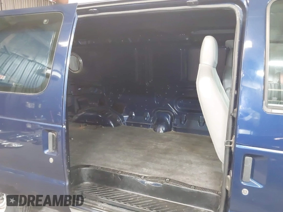 2011 Ford Econoline Cargo Commercial with VIN 1FTNE1EW0BDA89204, listed as a IAAI auction lot 41486132 with 34,930 mi miles and . Bid and sale history available at DreamBid. Image 8.