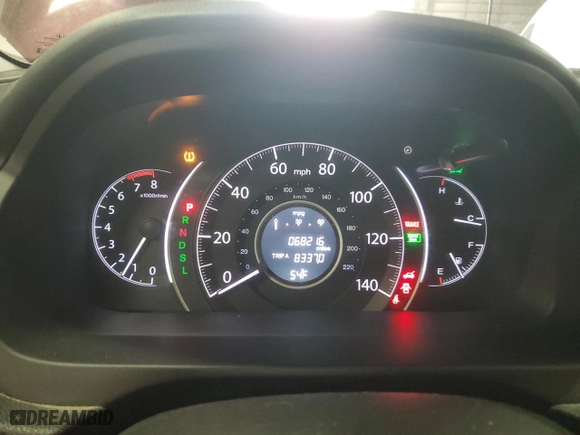 2016 Honda CR-V EX-L with VIN 2HKRM4H78GH676357, listed as a Copart auction lot 51325595 with 68,216 mi miles and Salvage Title. Bid and sale history available at carsss.com. Image 9.