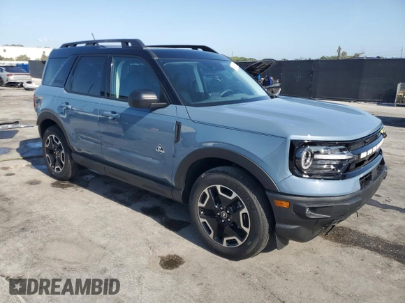 2024 Ford Bronco Sport Outer Banks with VIN 3FMCR9C65RRF37446, listed as a Copart auction lot 54663875 with 1,819 mi miles and Non repairable. Bid and sale history available at DreamBid. Image 4.