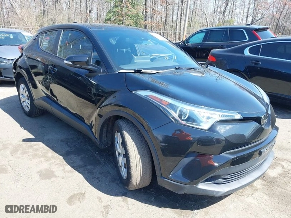 2019 Toyota C-HR XLE with VIN NMTKHMBX9KR086524, listed as a IAAI auction lot 41793289 with 56,866 mi miles. Bid and sale history available at carsss.com. Image 1.
