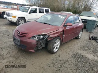 2006 Mazda 3 s with VIN JM1BK143961468843, listed as a Copart auction lot 74262714 with 267,206 mi miles and Salvage Title. Bid and sale history available at carsss.com. Image 1.