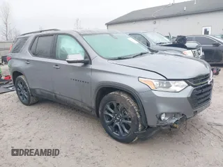 2021 Chevrolet Traverse RS with VIN 1GNEVJKW9MJ205306, listed as a IAAI auction lot 41672212 with 58,812 mi miles. Bid and sale history available at carsss.com. Image 1.