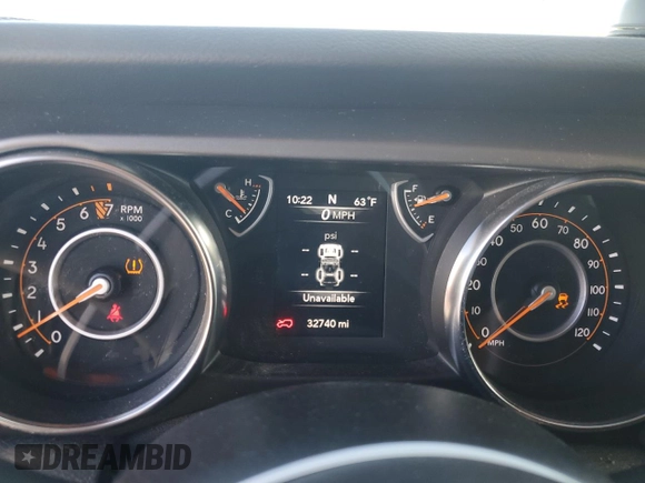 2021 Jeep Wrangler Sport with VIN 1C4GJXAG7MW801107, listed as a Copart auction lot 67925804 with 32,740 mi miles and Salvage Title. Bid and sale history available at DreamBid. Image 9.