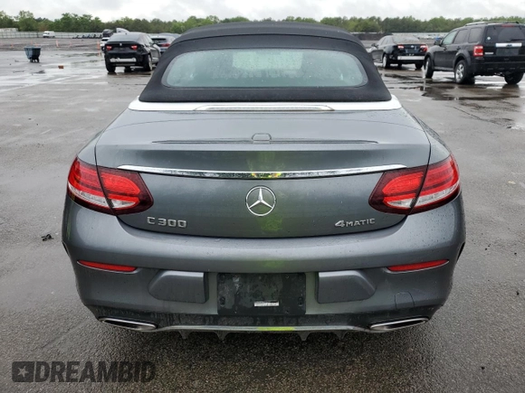 2019 Mercedes-Benz C 300 with VIN WDDWK8EBXKF834621, listed as a Copart auction lot 60306965 with 47,136 mi miles and Salvage title. Bid and sale history available at DreamBid. Image 6.
