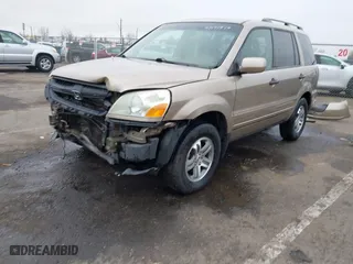 2005 Honda Pilot EX-L with NAVI with VIN 2HKYF18775H543185, listed as a IAAI auction lot 41597576 with 163,377 mi miles. Bid and sale history available at carsss.com. Image 18.