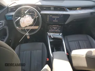 2021 Audi e-tron Premium Plus with VIN WA1LAAGE7MB015990, listed as a Copart auction lot 85205754 with 37,070 mi miles and Salvage Title. Bid and sale history available at DreamBid. Image 8.