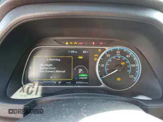2020 Nissan LEAF SV Plus with VIN 1N4BZ1CP3LC307815, listed as a Copart auction lot 88302815 with 49,942 mi miles and Salvage Title. Bid and sale history available at DreamBid. Image 9.