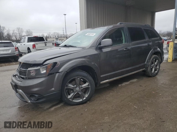 2017 Dodge Journey Crossroad Plus with VIN 3C4PDDGG0HT512580, listed as a Copart auction lot 46680745 with 132,074 mi miles and Clean title. Bid and sale history available at DreamBid. Image 1.