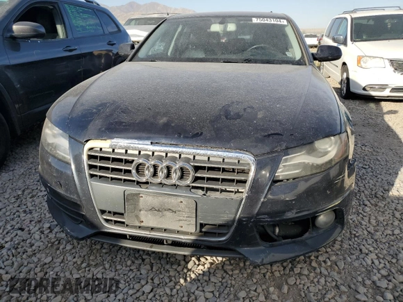 2012 Audi A4 2.0T Premium Plus with VIN WAUEFAFL2CA118588, listed as a Copart auction lot 75043104 with 210,485 mi miles and Clean Title. Bid and sale history available at carsss.com. Image 5.