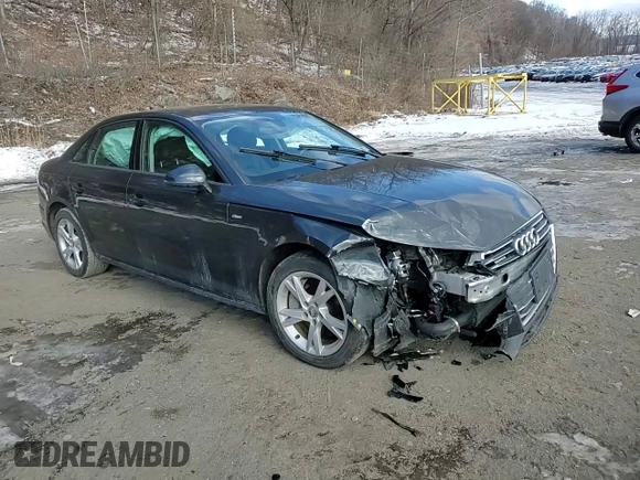2018 Audi A4 Premium with VIN WAUDNAF46JA143840, listed as a Copart auction lot 45106615 with 0 mi miles and Salvage Title. Bid and sale history available at carsss.com. Image 13.