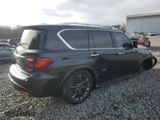 2019 Infiniti QX80 LUXE with VIN JN8AZ2NF3K9681793, listed as a Copart auction lot 49930475 with 83,923 mi miles and Salvage Title. Bid and sale history available at carsss.com. Image 3.