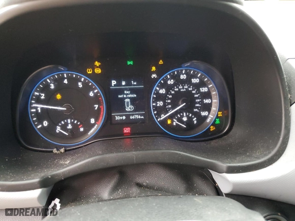 2021 Hyundai Kona SEL with VIN KM8K2CAA1MU631877, listed as a Copart auction lot 47618925 with 66,756 mi miles and Salvage Title. Bid and sale history available at carsss.com. Image 9.