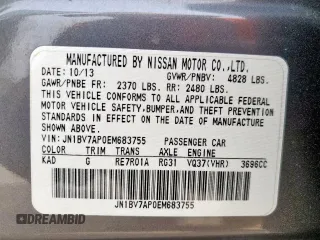 2014 Infiniti Q50 Premium с VIN JN1BV7AP0EM683755, выставлен на аукционе Copart как лот 57903815 с пробегом 101 855 миль миль и Списание • Salvage title. История ставок и продаж доступна на DreamBid. Изображение 12.