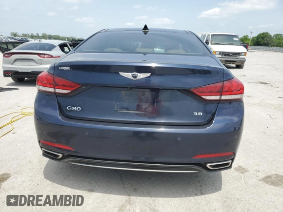 2018 Genesis G80 3.8L с VIN KMHGN4JE6JU257462, выставлен на аукционе Copart как лот 57170965 с пробегом 65 262 миль миль и Списание • Salvage title. История ставок и продаж доступна на DreamBid. Изображение 6.